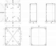 SCHNEIDER ELECTRIC Коробка пластиковая ABS 341x291x128 (NSYTBS342912)