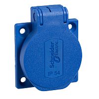 SCHNEIDER ELECTRIC Розетка 10/16А IP54 винты сзади 50х50мм (PKS51B)