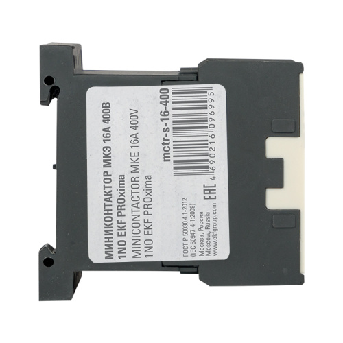 EKF Миниконтактор МКЭ 16А 400В 1NO PROxima (Mctr-s-16-400) фото 4