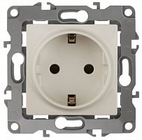 ЭРА Розетка 2P+E Schuko, 16A-250В, винт, , слоновая кость, 12-2111-02 (Б0029237)