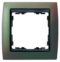 SIMON Рамка на 1 пост, S82, хамелеон - графит (82816-37)