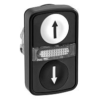 SCHNEIDER ELECTRIC Головка кнопки двойная маркировка + LED (ZB4BW7A17247)