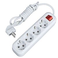 EKF Удлинитель Эксперт 4 гнезда шнур 3м 16А/3.5кВт с выключателем и заземлением ПВС 3х1 (UBA16-310-4-03i)