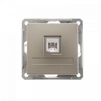 SCHNEIDER ELECTRIC W59 Розетка телефонная скрытая в рамку шампань (RSI-152T-4-86)