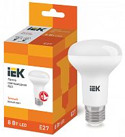 IEK Лампа светодиодная LED рефлекторная 8вт E27 R63 тепло-белый ECO (LLE-R63-8-230-30-E27)