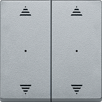 SCHNEIDER ELECTRIC SM Клавиша для модуля двухкнопочного выключателя со стрелками ВВ/ВН алюминий (MTN625860)