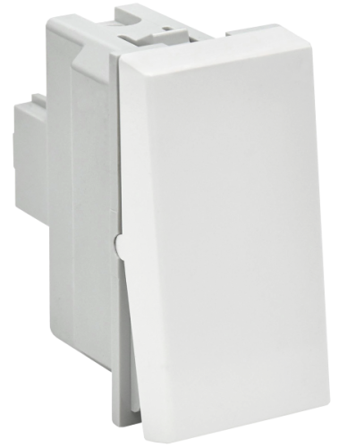 IEK PRIMER ВК0-11-00-П Выключатель одноклавишный (1 модуль) белый  (PR-KK40D-VO-2-1-K01)