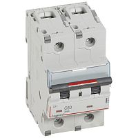 LEGRAND Выключатель автоматический двухполюсный 80А C DX3 36kА (410015 )
