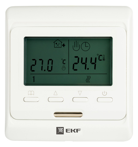 EKF Термостат для теплых полов электронный 16A 230В с датчиком пола Proxima (ett-1) фото 3