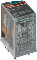 ABB Реле CR-M024AC4LG 24B AC 4ПК  (6A), СИД индикация, позолоченные контакты и ограничительный диод (1SVR405618R1400)