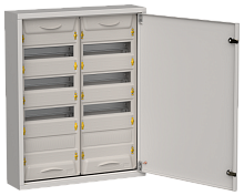 IEK TITAN 5 Корпус металлический ЩРн-96 (2х48) 710х570х140мм IP31 серый (одна дверь)  (TI5-50-N-2X048-31-7035)