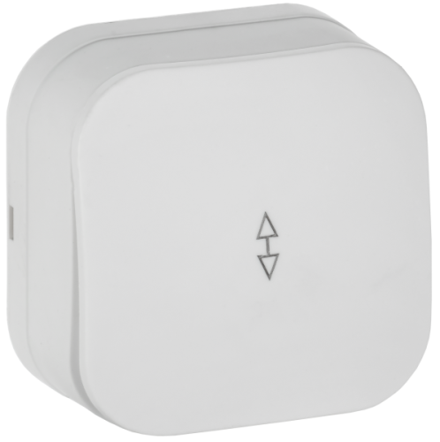 IEK GLORY Выключатель 1-клавишный для открытой установки проходной 10А ВСп10-1-0-ХБм белый матовый  (EVH12-K01M-10)