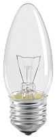 IEK Лампа накаливания декоративная ДС 40вт B35 230в Е27 свеча (LN-C35-40-E27-CL)