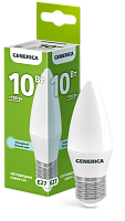 IEK Лампа светодиодная C35 свеча 10Вт 230В 6500К E27 GENERICA (LL-C35-10-230-65-E27-G)