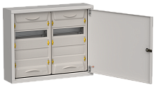 IEK TITAN 5 Корпус металлический ЩРн-48 (2х24) 460х570х140мм IP31 серый (одна дверь)  (TI5-50-N-2X024-31-7035)