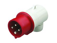 DKC Вилка кабельная угловая IP44 32А 3P+E 400В (DIS2213236)