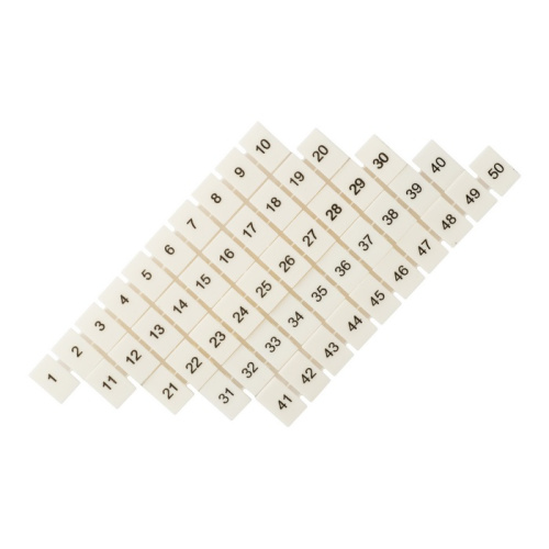 EKF Маркеры для JXB-ST 2,5 с нумерацией 1-50  (10 шт.)  PROxima (zb-st-2.5-1-50)