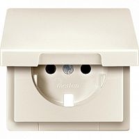 SCHNEIDER ELECTRIC Центральная плата с крышкой для механизма розетки Schuko бежевый (MTN2340-0344)