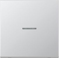 JUNG Клавиша 1-я для выключателей и кнопок  с окошком для подсветки. Серия LS990  Материал- металл  Цвет (AL2990KO5)