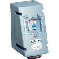 ABB Розетка 32А 3Р+Е IP44 в боксе У  (332 RPR6)  (2CMA168291R1000)