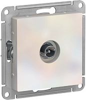 SCHNEIDER ELECTRIC Розетка ATLASDESIGN TV проходная 4DB механизм жемчуг (ATN000492)