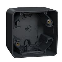 SCHNEIDER ELECTRIC Бокс однопостовый MUREVA S для накладного монтажа, антрацит, IP55 (MUR37911)
