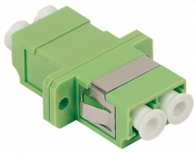 Адаптер проходной LC-LC для одномодового и многомодового кабеля (SM/MM) с полировкой APC двойного и
