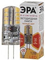 ЭРА Лампа светодиодная LED 2.5Вт JC 2700К G4 теплый капсула 12V (Б0033191)