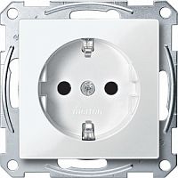 SCHNEIDER ELECTRIC Механизм розетки Schuko с о шторками белый (MTN2300-0325)