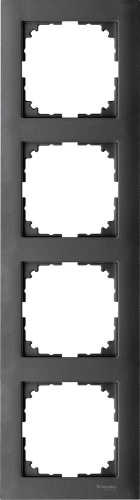 SCHNEIDER ELECTRIC M-Pure Рамка 4 поста антрацит (MTN4040-3614)