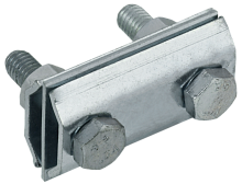 IEK Зажим соединительный двойной сквозной пруток-пруток 8мм оцинкованная сталь HDZ  (ZCC84-14-1-08)