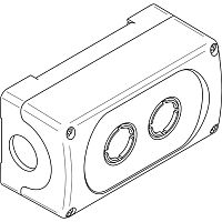 ABB Корпус кнопочного поста MEP2-0 пластиковый 2 места (1SFA611812R1000)