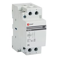 EKF Контактор модульный двухполюсный 63А 220В  (2но) (km-2-63-20)