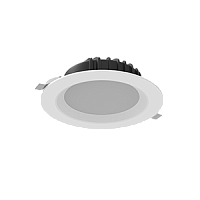 ВАРТОН Светильник светодиодный Downlight круглый встраиваемый 190*75 16W 4000K IP54/20 RAL9010 белый матов (V1-R0-00083-10AT0-4401640)
