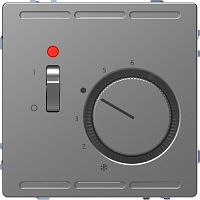SCHNEIDER ELECTRIC Терморегулятор D-Life с центральной платой с выключателем 24В нержавеющая сталь SD (MTN5761-6036)