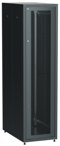 IEK Шкаф LINEA E 47U 600х1000мм двери 2шт перфорированная и металл черный (LE05-47U61-PM)