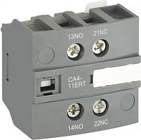 ABB Блок контактный дополнительный CA4-11ERT для контакторов AF-RT и NF-RT (1SBN010155R1011)