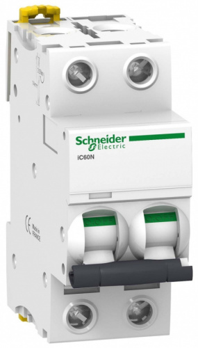 SCHNEIDER ELECTRIC Выключатель автоматический двухполюсный 32А D iC60N 6кА (A9F75232)
