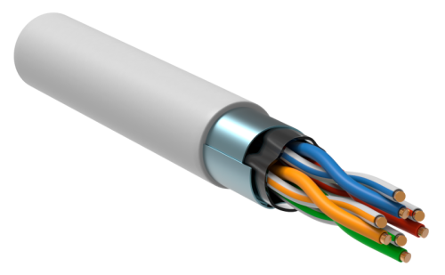 IEK Витая пара F/UTP кат 5E 4х2х0.52 LSLTx белый 305м РФ/Т (LC1-C5E04-328-T-P-R)