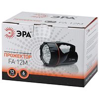 ЭРА Фонарь светодиодный FA12M  Акку 4V3Ah, 12xLED, ЗУ 220V, карт  (8/320)  (Б0012314)