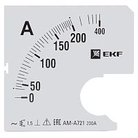 EKF Шкала сменная для A721 200/5А-1,5  PROxima (s-a721-200)