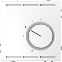 SCHNEIDER ELECTRIC Терморегулятор D-Life с центральной платой с переключающими контактами 24В белый лотос SD (MTN5763-6035)