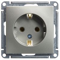 SCHNEIDER ELECTRIC W59 Розетка с заземлением без шторок, 16А, механизм, шампань (RS16-154-4-86)