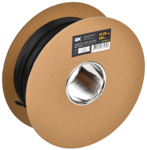 IEK Оплетка кабельная 12-20мм полиэстер 100м черная  (UBS10-PL-1220-100-K02)