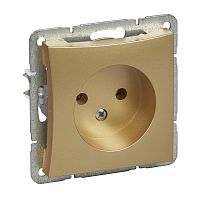 SCHNEIDER ELECTRIC ДУЭТ Розетка без заземления в рамку шампань (WDE000441)