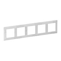 LEGRAND Valena LIFE Рамка 5 постов Эл грей универсальная (754125 )