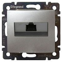 LEGRAND VALENA Розетка компьютерная RJ45 алюминий в рамку индивидуальная упаковка (694334)