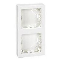 SIMON Рамка на 2 поста вертикальная 75х146 мм, S73L, белый (73621-60)