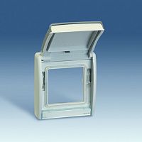 SIMON Рамка с крышкой S44A серый (4400092-035)