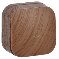 IEK GLORY Выключатель одноклавишный  наружный самовозвратный дуб (EVH14-K24-10)